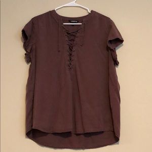 DONATED Express Tie Up Laces Top